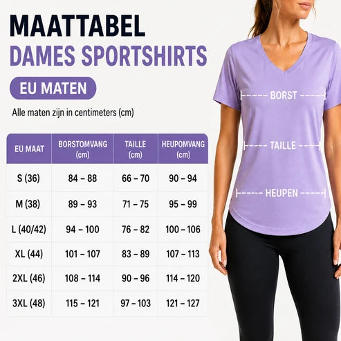ActiveFit | 5-Pack Dames Sportshirts met V-Hals
