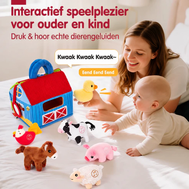 WonderBarn | Interactieve Stoffen Boerderij Met Geluid Voor De Eerste Woordjes