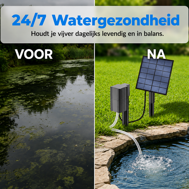 PondAerator | Zonne-energie Vijverbeluchter Zonder Stroomaansluiting