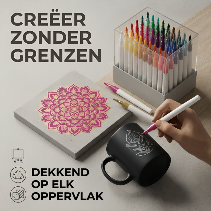 Acryl Marker | Watervaste Acryl Markers Set