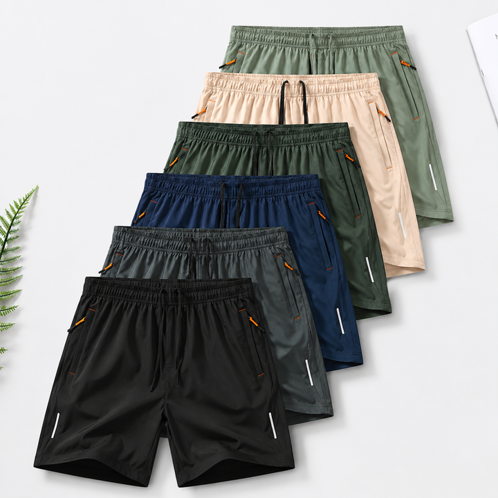 6-Pack Comfort Shorts met Ritszakken