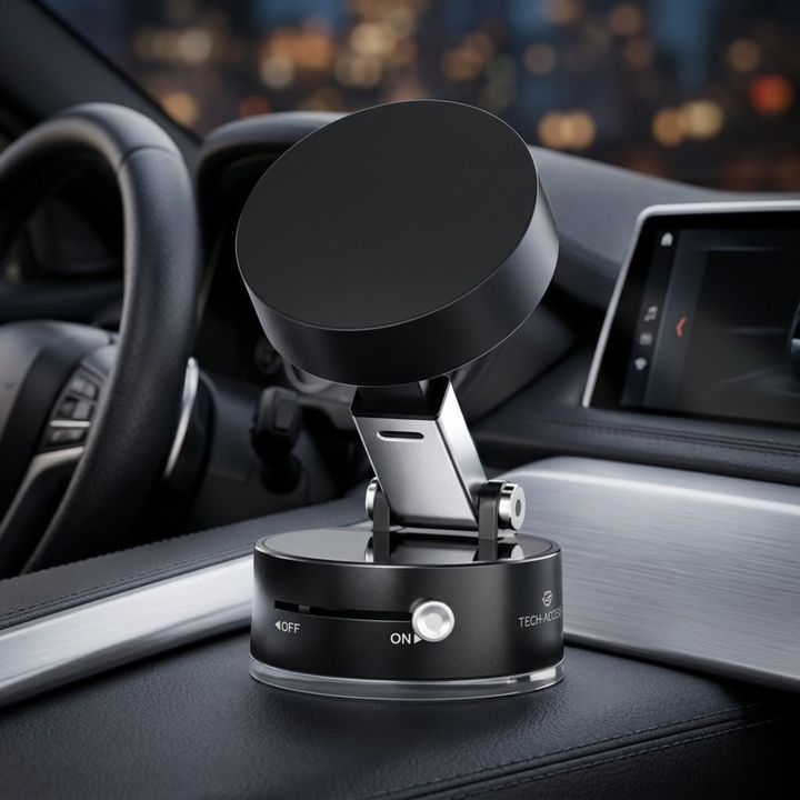 MagnoMount | Magnetische Vacuüm Telefoonhouder Met Maximale Grip