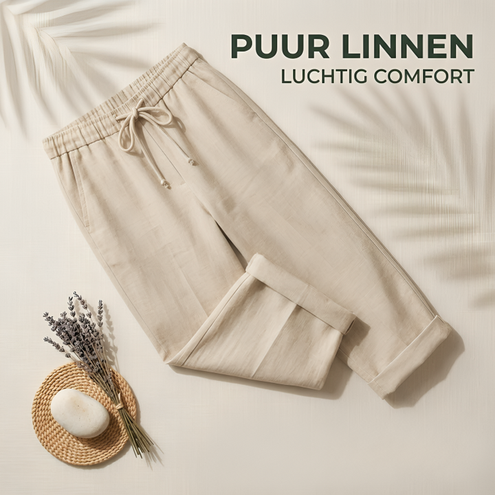 Lina Linnen-Katoen Capri Broek voor Dames