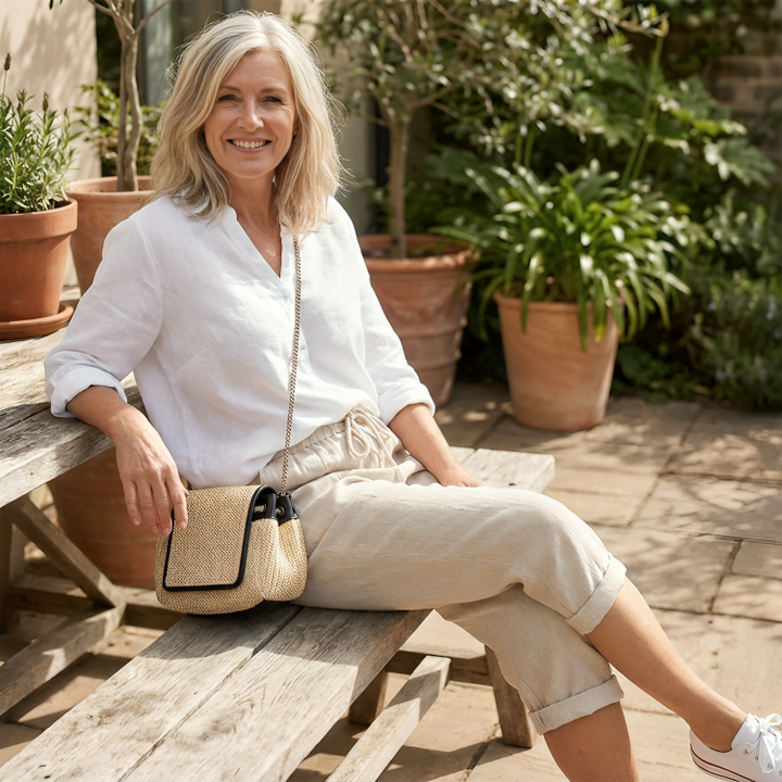 Lina Linnen-Katoen Capri Broek voor Dames