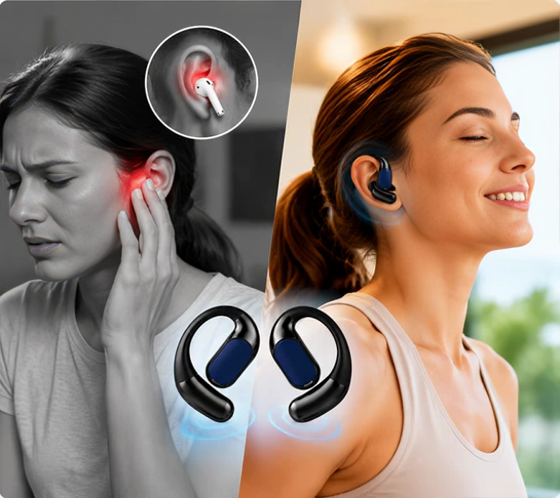 ComfortPods | Nooit Meer Pijnlijke Oordopjes - Comfortabele Open-Ear Earbuds