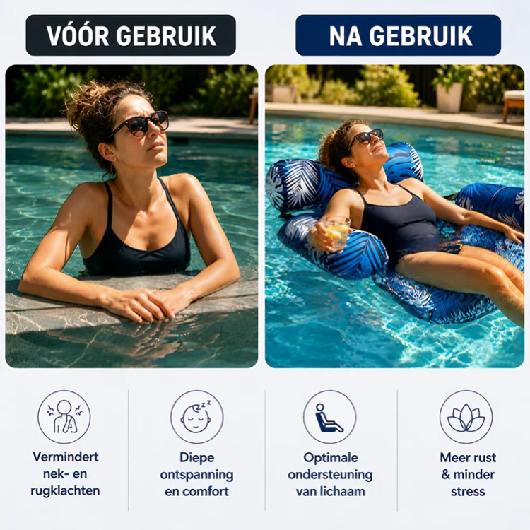 WaterLounge | Comfortabele Drijvende Zwembadstoel