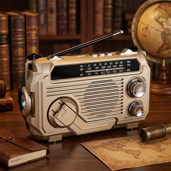 SafeWave | Multifunctionele Noodradio met Powerbank