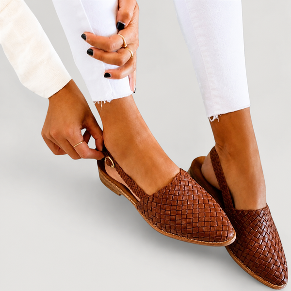 Solea | Gevlochten Slingback Loafers