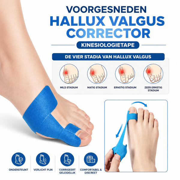 HalluxSupport | Hallux Valgus Tape voor Dagelijkse Ondersteuning