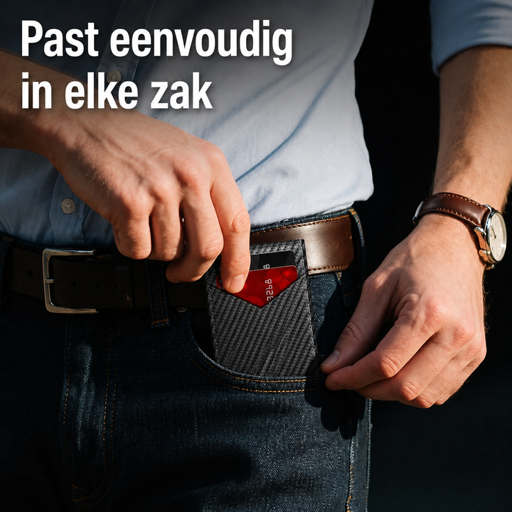 Smart Wallet | Compacte RFID-Portemonnee met Pop-up Kaarthouder