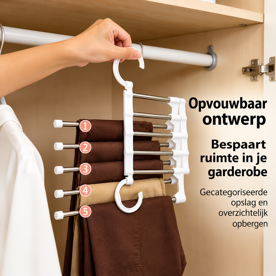 ClosetFlex | Slim Broekenrek Voor Meer Kastruimte