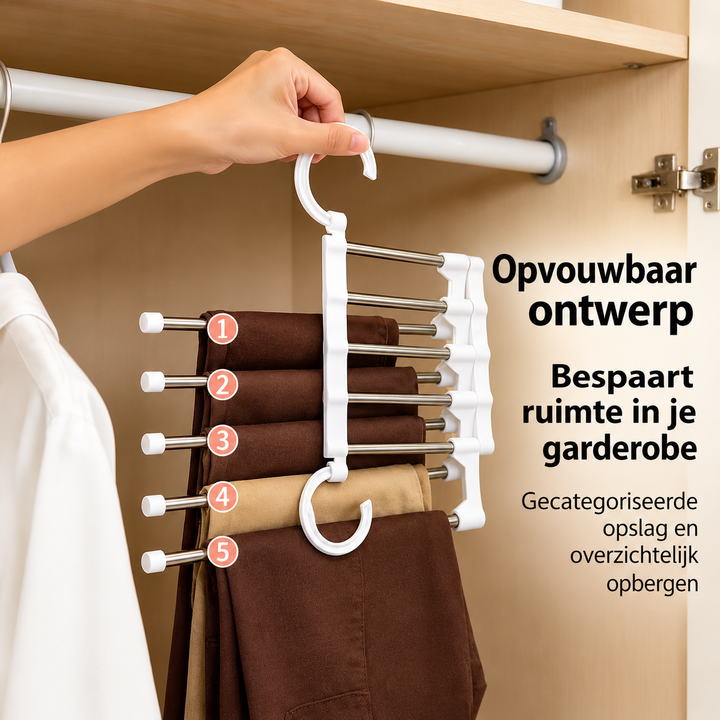 ClosetFlex | Slim Broekenrek Voor Meer Kastruimte