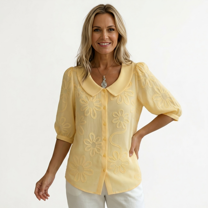 Rosalie | Geborduurde Blouse