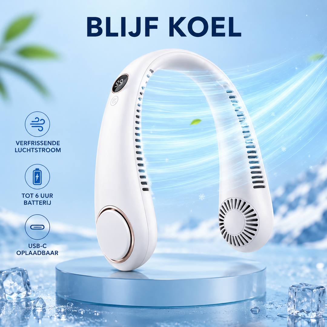 CoolBreeze Nekventilator – Handsfree Verkoeling