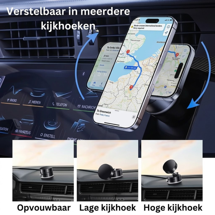MagnoMount | Magnetische Vacuüm Telefoonhouder Met Maximale Grip