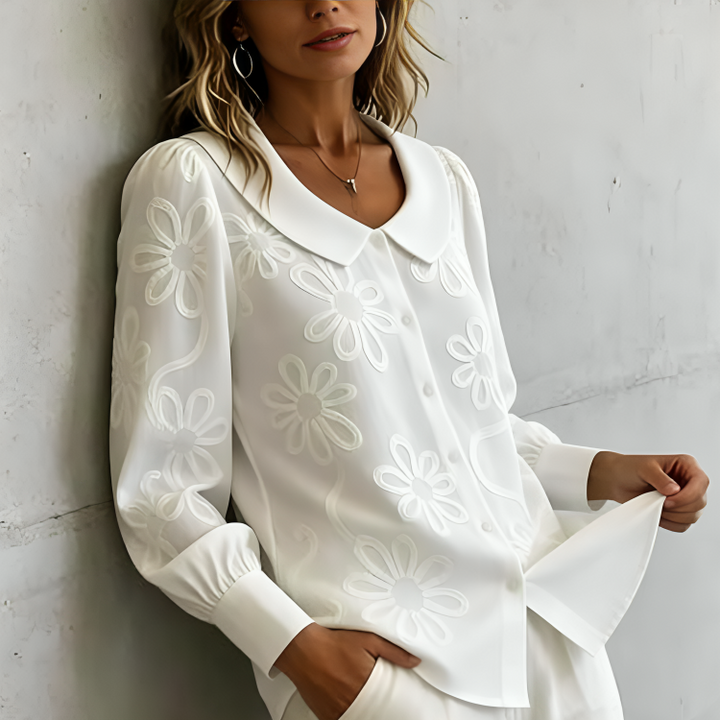 Rosalie | Geborduurde Blouse