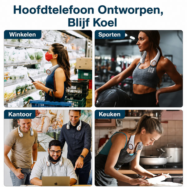 CoolBreeze Nekventilator – Handsfree Verkoeling