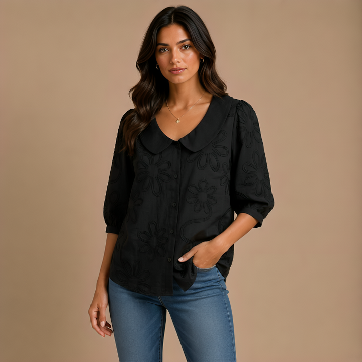 Rosalie | Geborduurde Blouse