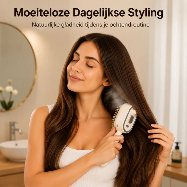 MistBrush | 3-in-1 Haarborstel met Sprayfunctie