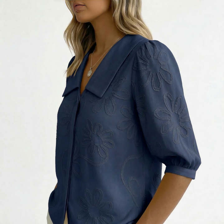 Rosalie | Geborduurde Blouse