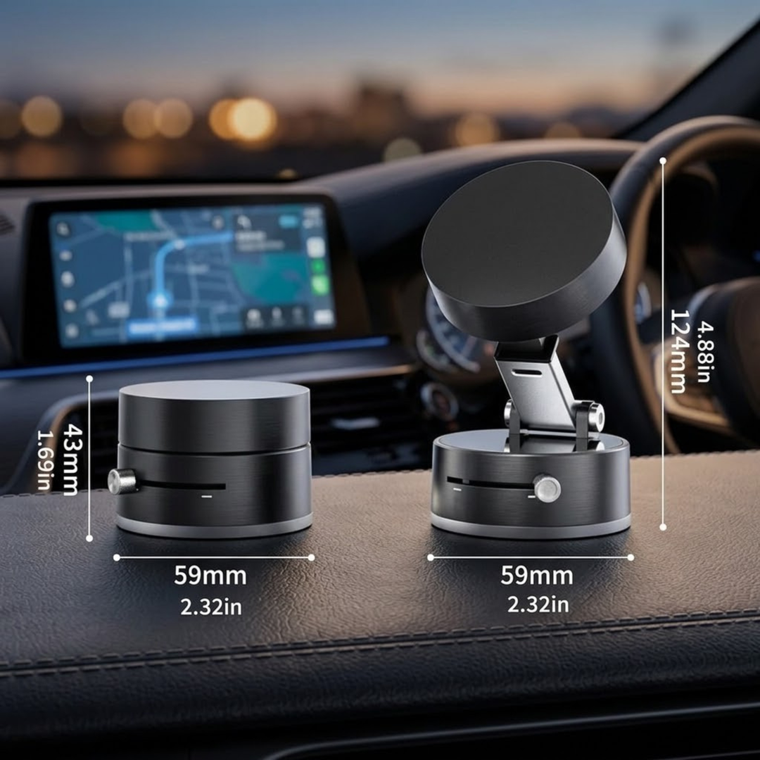 MagnoMount | Magnetische Vacuüm Telefoonhouder Met Maximale Grip