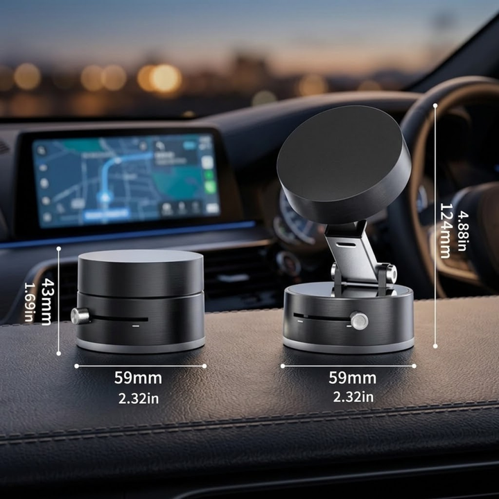 MagnoMount | Magnetische Vacuüm Telefoonhouder Met Maximale Grip