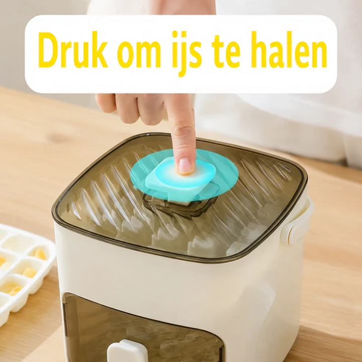 IceVault | Slimme 48-IJsblokjesmaker met Bewaarbak