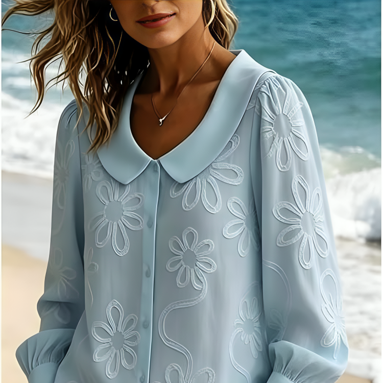 Rosalie | Geborduurde Blouse