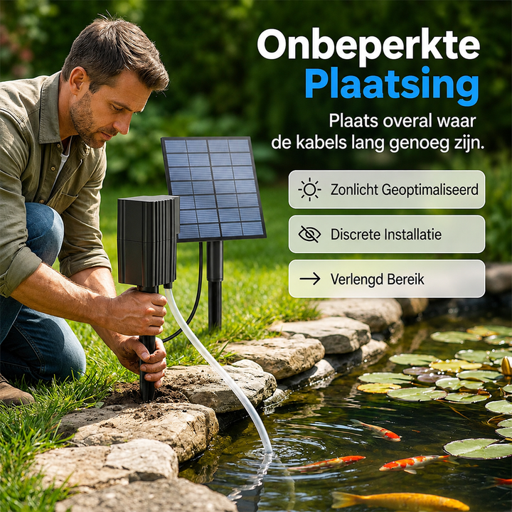 PondAerator | Zonne-energie Vijverbeluchter Zonder Stroomaansluiting