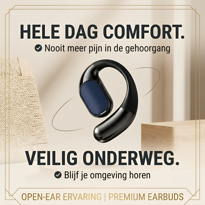 ComfortPods | Nooit Meer Pijnlijke Oordopjes - Comfortabele Open-Ear Earbuds