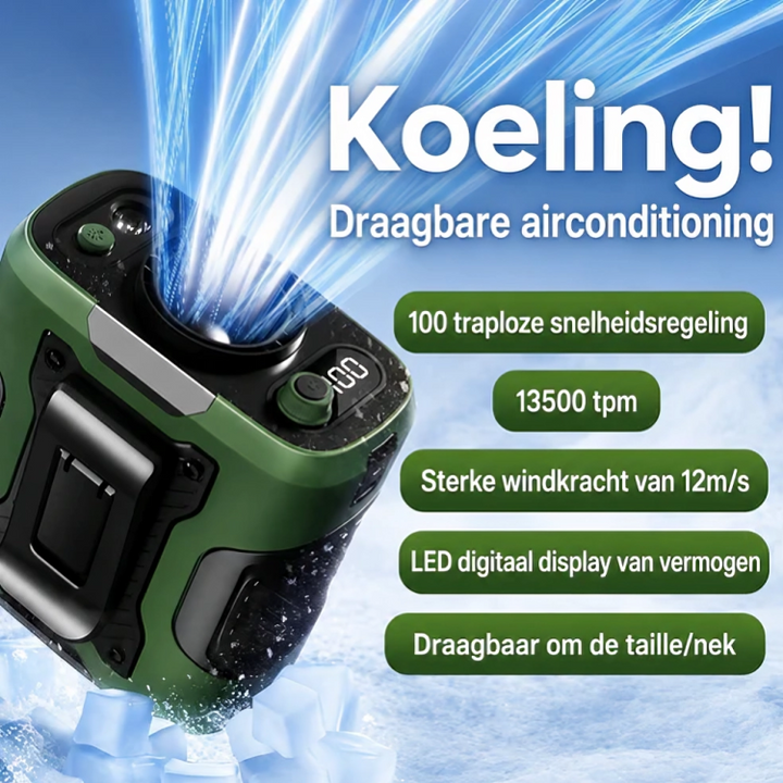 BreezeClip | Handsfree Verkoeling Tijdens Warme Dagen