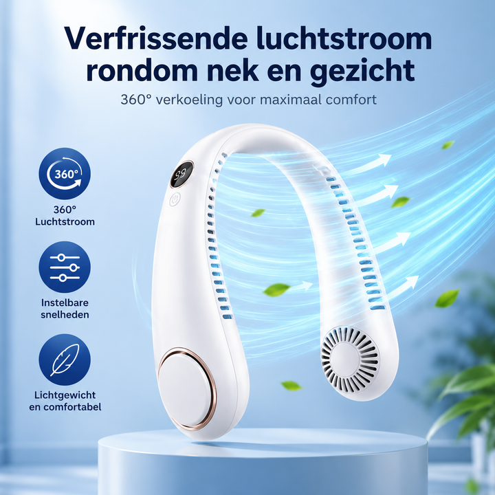 CoolBreeze Nekventilator – Handsfree Verkoeling