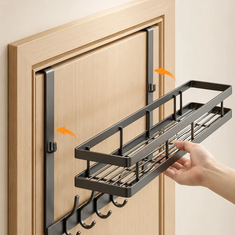 DoorRack | Slimme Deurorganizer met Opbergruimte & Haken