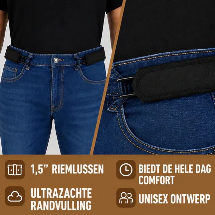 SlimHold | Elastische Clipband zonder Gesp voor Comfortabel Dagelijks Gebruik
