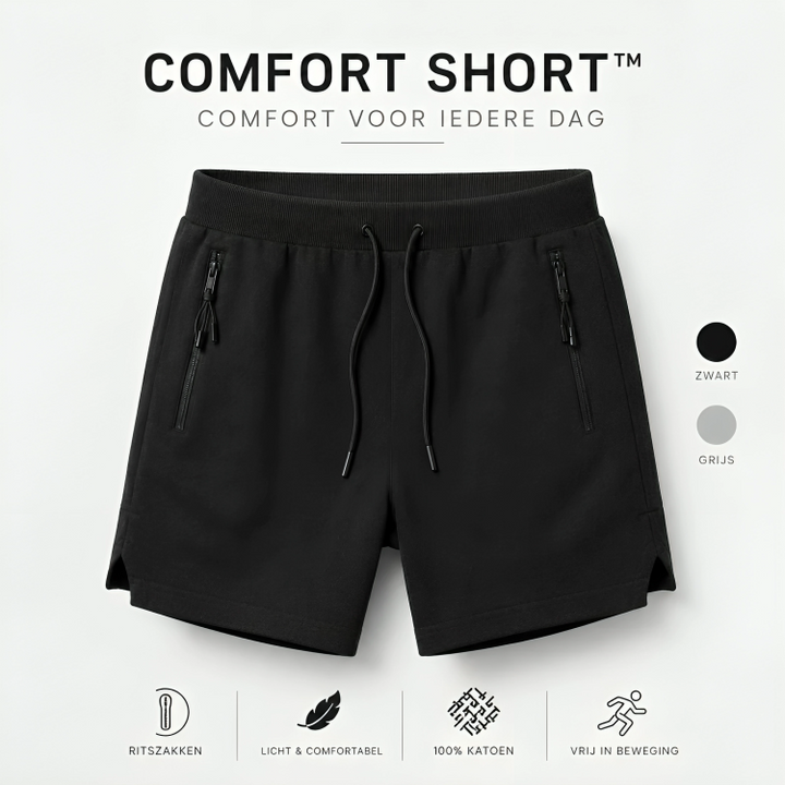 Comfort Short™ Heren – Sportshort met Ritszakken