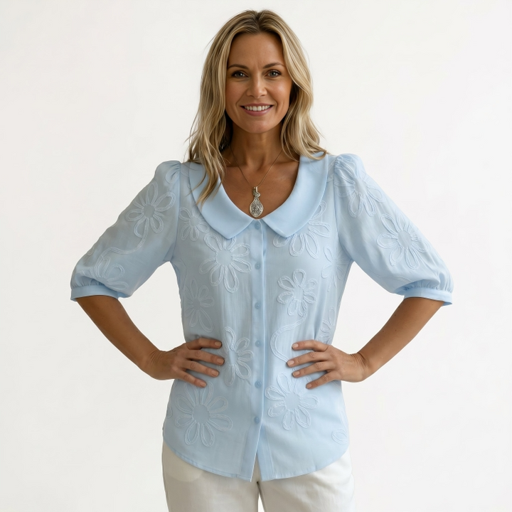 Rosalie | Geborduurde Blouse