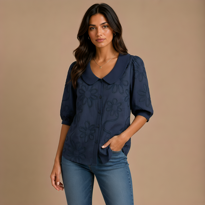 Rosalie | Geborduurde Blouse