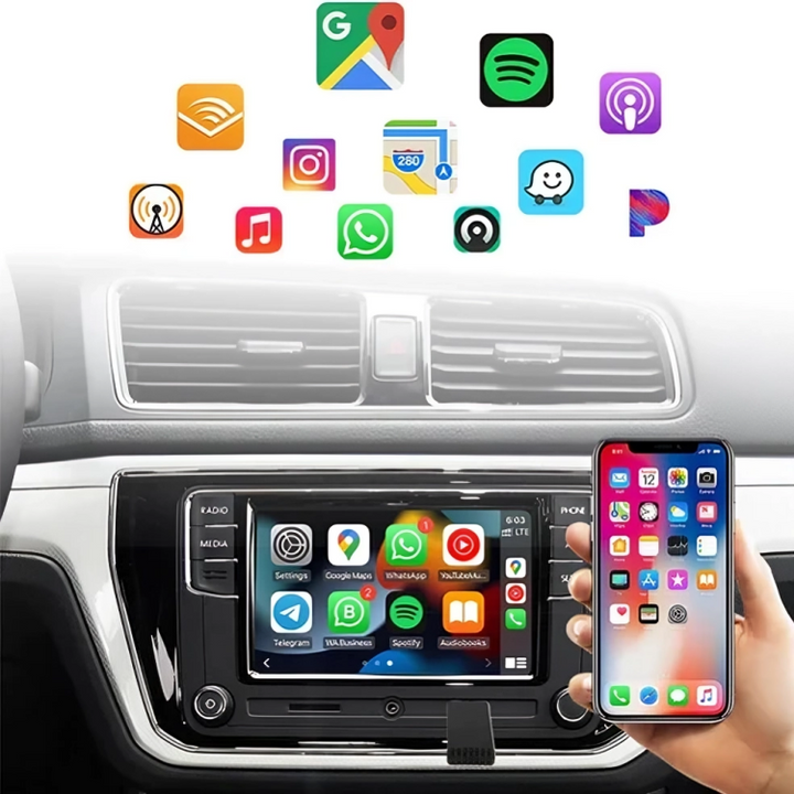 DriveLink Pro | Adapter voor Draadloze Apple CarPlay & Android Auto