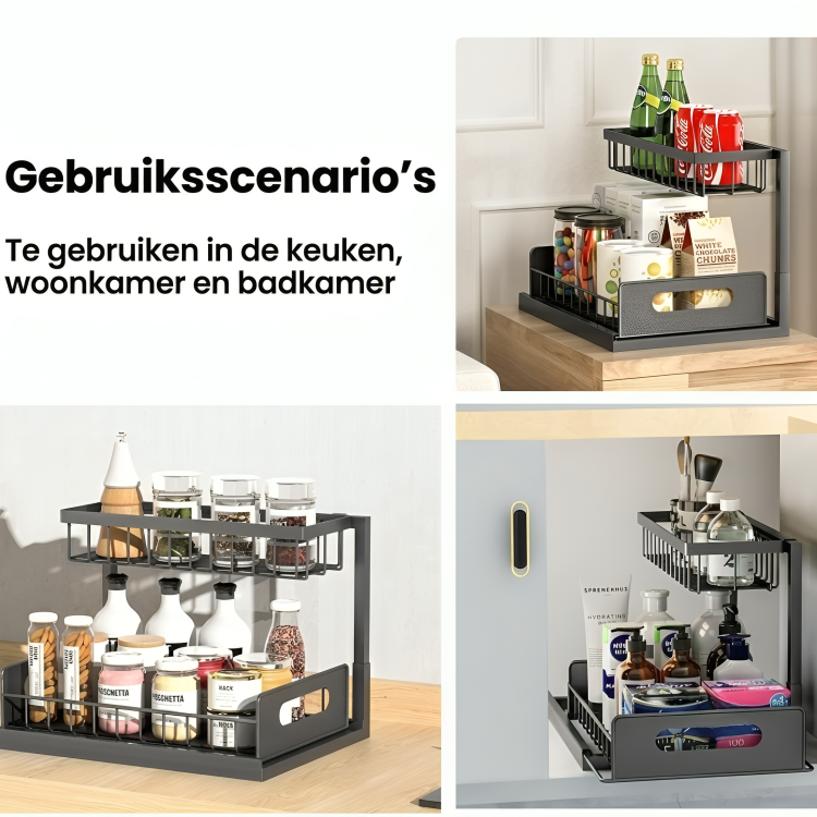 SliderRack | Meer ruimte in je onderkast, zonder gedoe