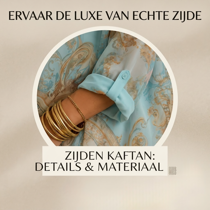 Cléo | Zijden Kaftan Maxi Jurk