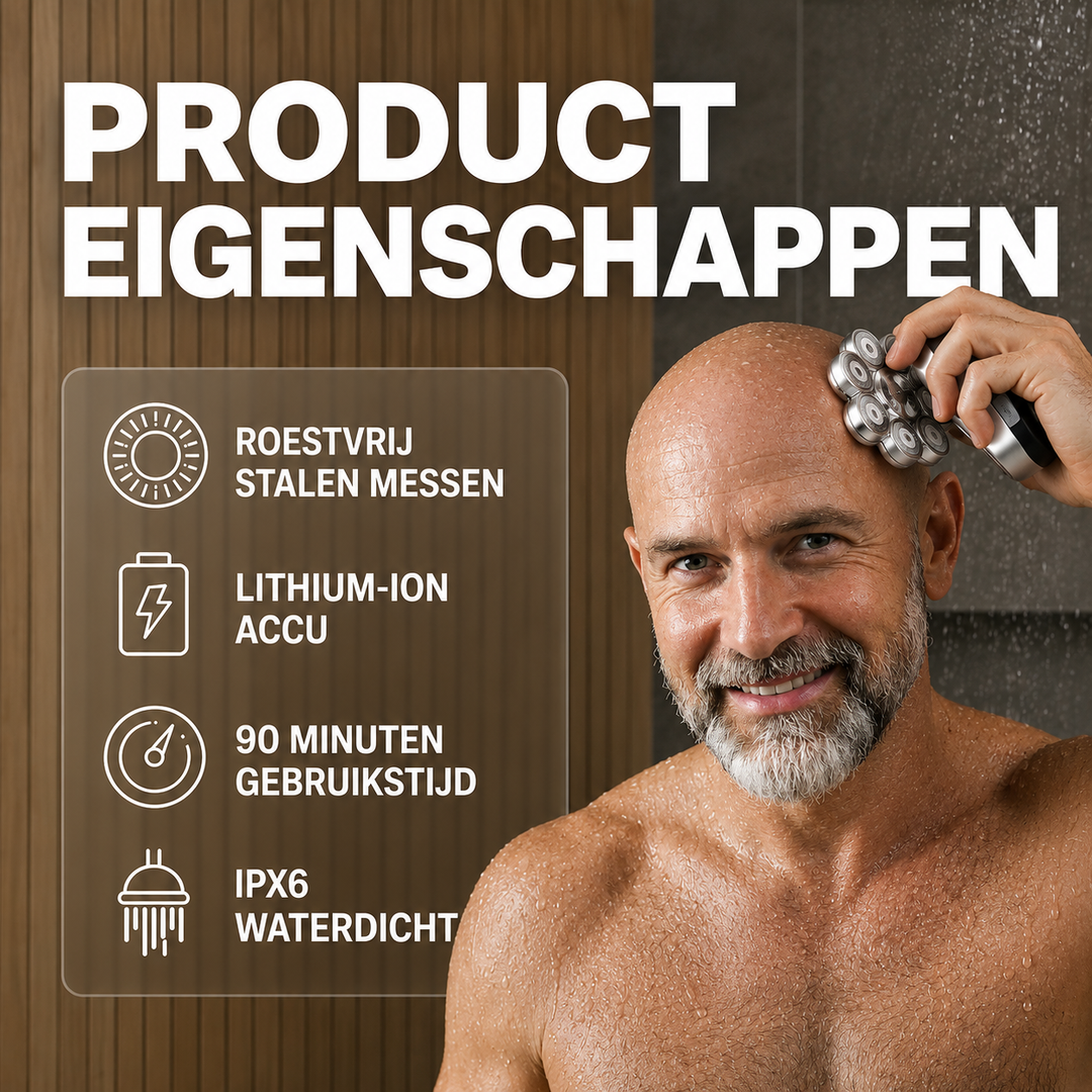 GlideShave | Snel En Comfortabel Je Hoofd Glad Scheren