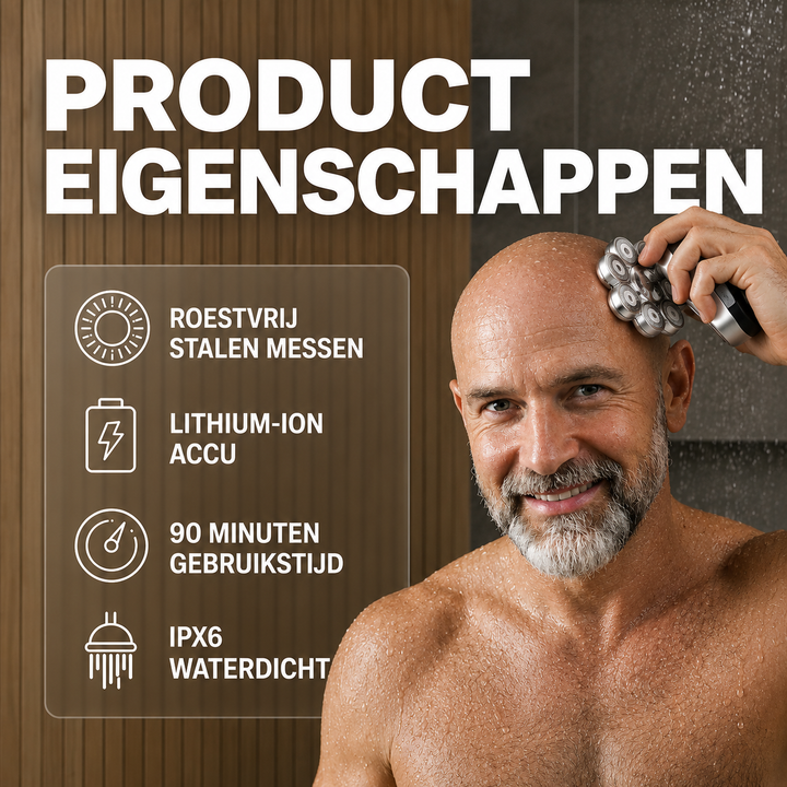 GlideShave | Snel En Comfortabel Je Hoofd Glad Scheren