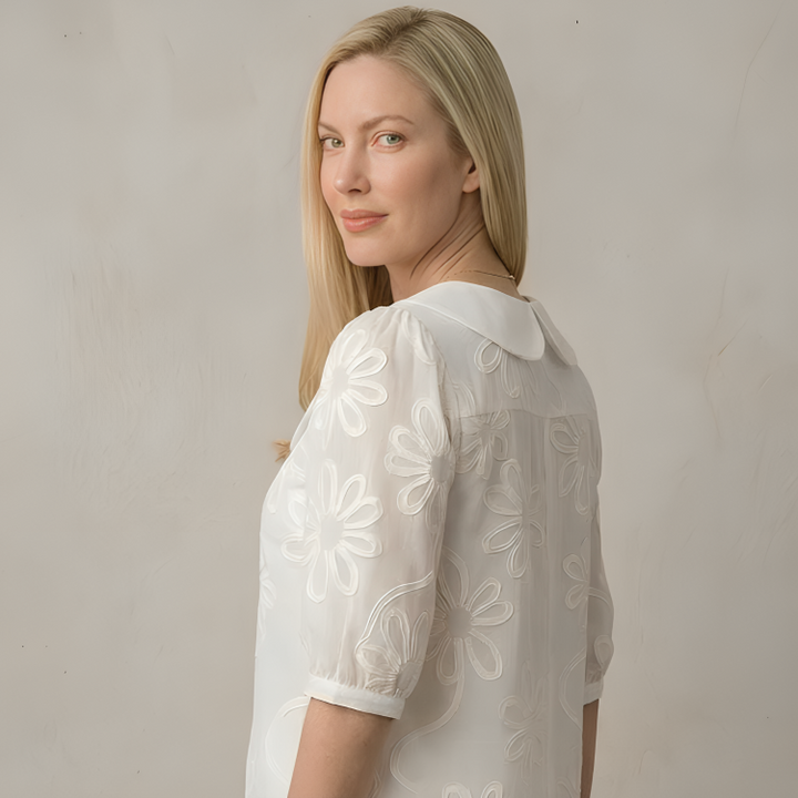 Rosalie | Geborduurde Blouse
