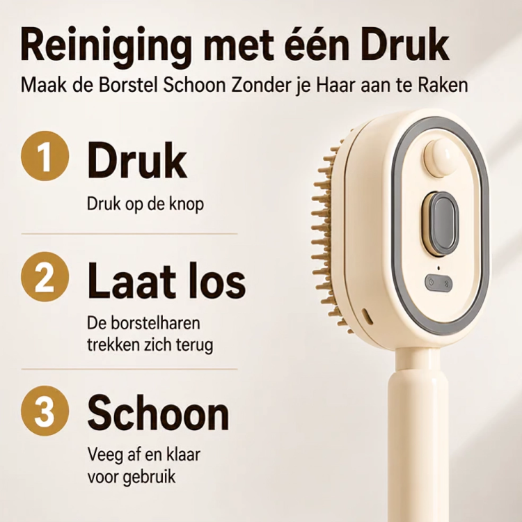 MistBrush | 3-in-1 Haarborstel met Sprayfunctie