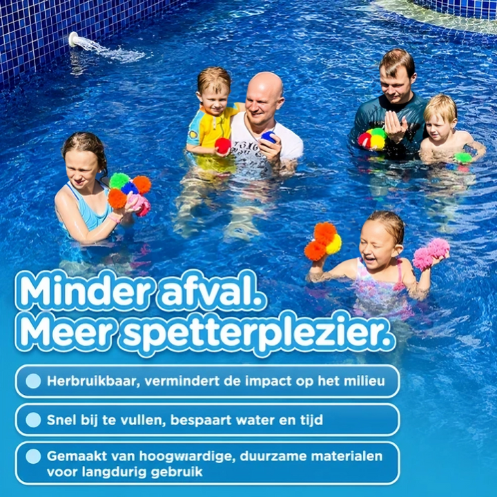 WaterSponge Balls | Herbruikbare Waterballonnen voor Eindeloos Waterplezier