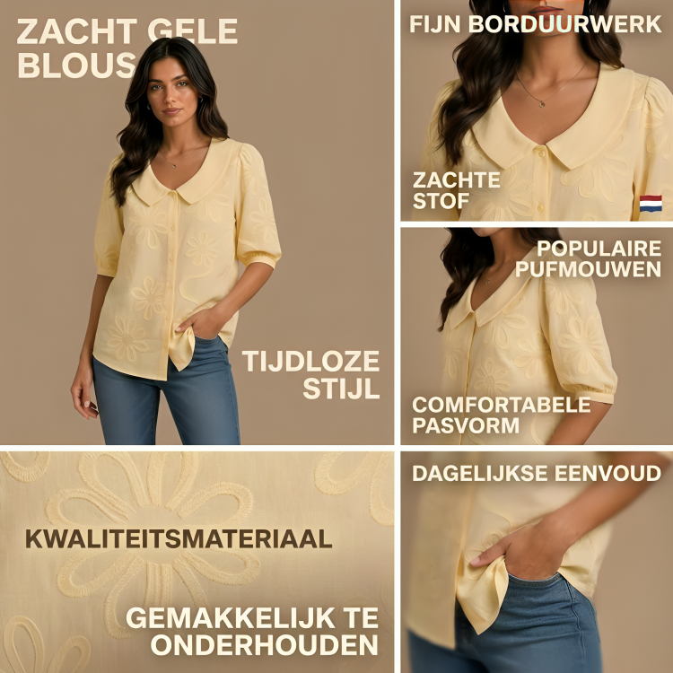 Rosalie | Geborduurde Blouse