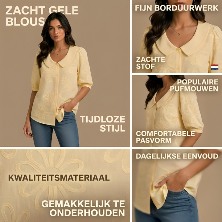 Rosalie | Geborduurde Blouse