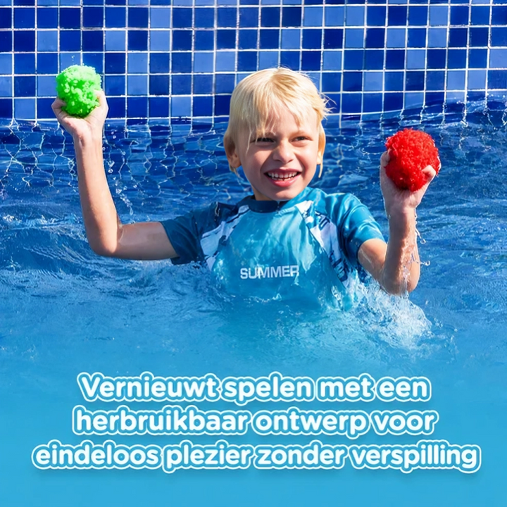WaterSponge Balls | Herbruikbare Waterballonnen voor Eindeloos Waterplezier