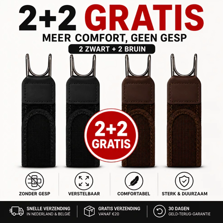 SlimHold | Elastische Clipband zonder Gesp voor Comfortabel Dagelijks Gebruik