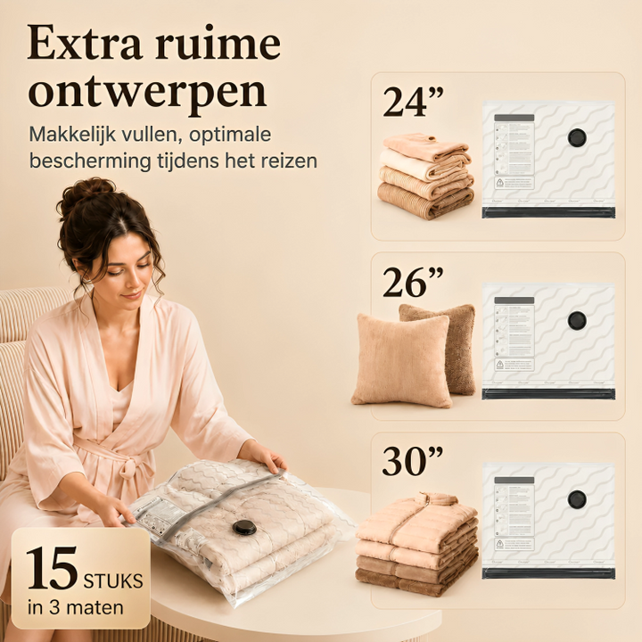 VacuumPack | Meer Ruimte In Je Koffer Zonder Extra Bagage